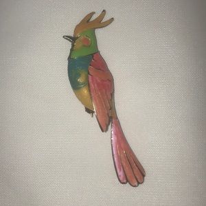 Vintage 1950s Parrot Brooch